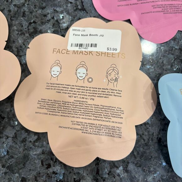 Lot of 10 La Soie Flower Sheet Masks – Assorted Scents New - Picture 3 of 7